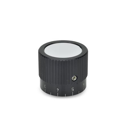 Otto Ganter Control Knob Aluminum, GN 726.1
